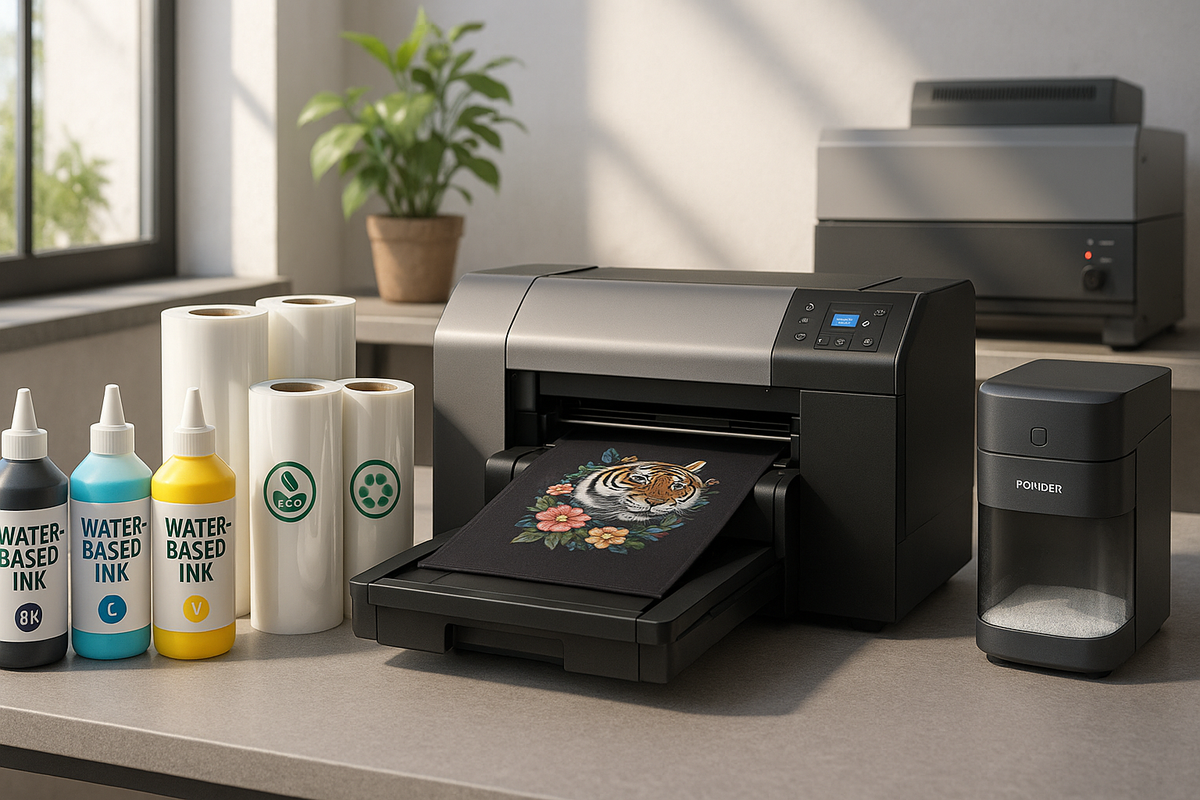 Eco-Friendly DTF Printing: Complete Guide to Sustainable Inks, Films & Waste Management