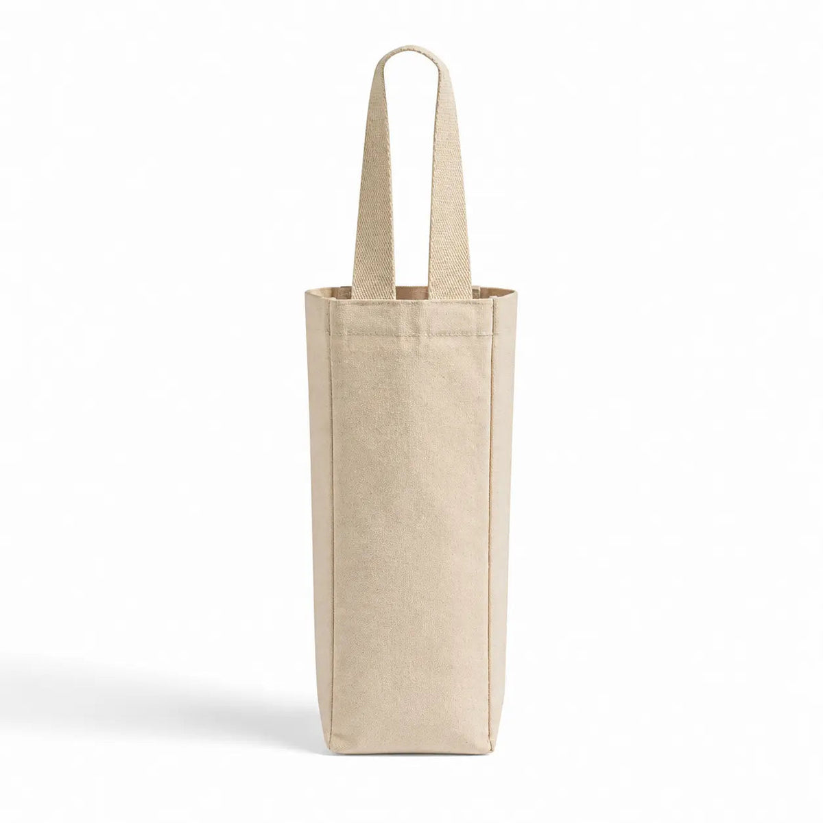 Canvas Single Wine Tote Bag – Reusable Cotton Wine Bottle Carrier WB20 - Iris DTF