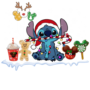 Stitch Christmas Design - DTF Ready To Press