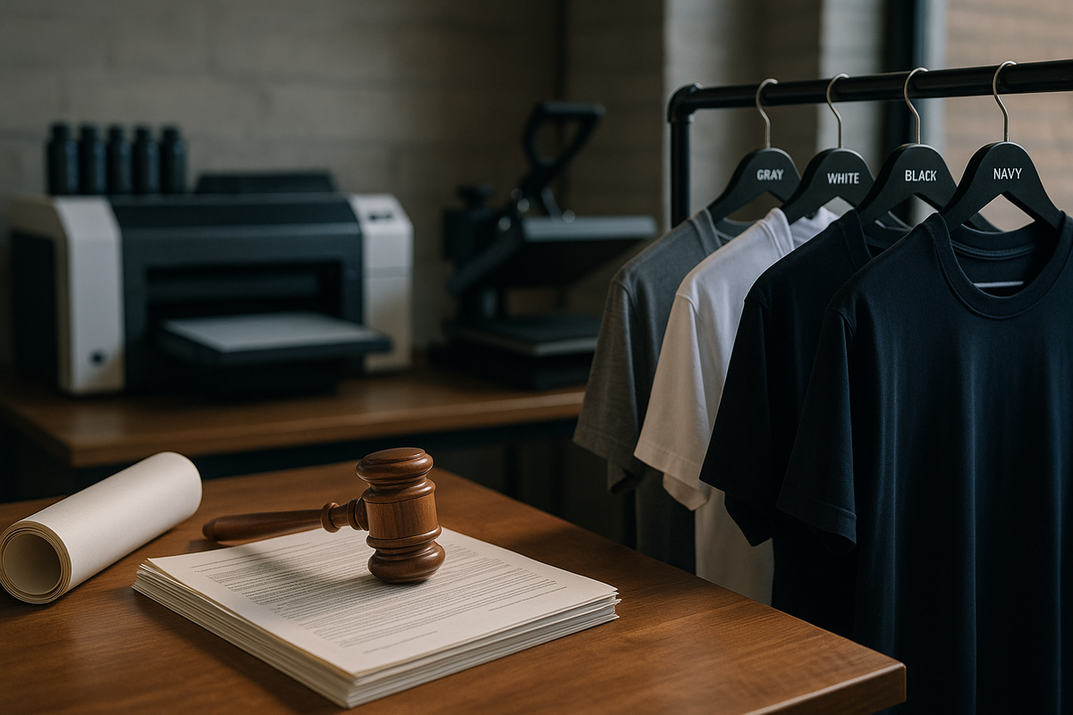 Legal Checklist for U.S. DTF Printing Businesses: Permits, IP Protection & Apparel-Label Rules Explained