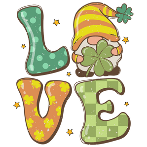 Gnome Love Saint Patrick's Day Design | Iris DTF