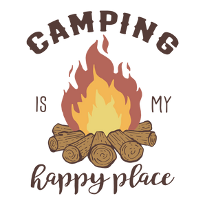 Camping Is My Happy Place Design - DTF Ready To Press