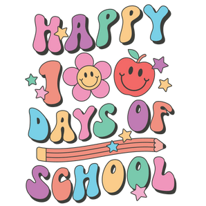 Happy 100 Days of School DTF-Ready Press (V4) | Iris DTF