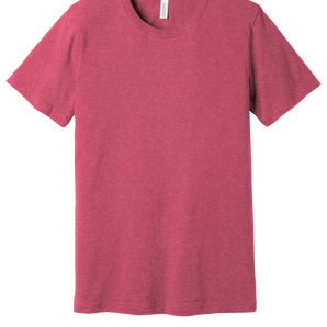Bella + Canvas 3001CVC Unisex CVC Blend Short Sleeve T-Shirt – Heather Raspberry