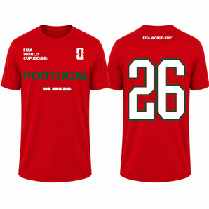 FIFA World Cup 2026 Portugal T-Shirt – Official "We Are 26" Seleção Tee