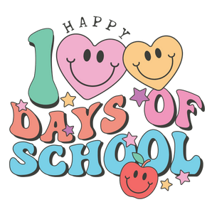 Happy 100 Days of School Teacher Design V2 | Iris DTF