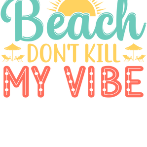 Funny Beach Vibe Design - DTF Ready To Press