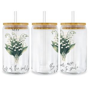 UV Libbey Cup Wrap Lily of the Valley Bday | Iris DTF