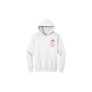 Iris DTF Heavy Blend™ Hooded Sweatshirt - Unisex - M (Gildan 18500) Size White - Front View