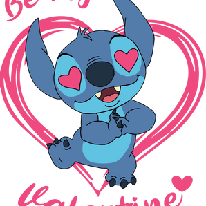 Disney Stitch Be My Valentine Design | Iris DTF