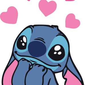 Disney Lilo And Stitch Love Design - DTF Ready To Press