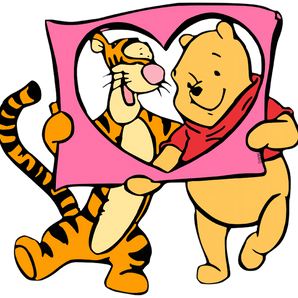 Winnie the Pooh and Tigger Hug Me Design | Iris DTF