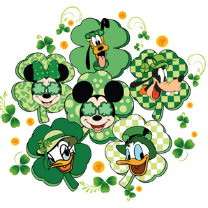 Mickey Mouse Lucky Clover St. Patrick's Design | Iris DTF