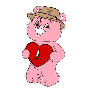 Care Bears and Bad Bunny Hug Me Valentine's Day | Iris DTF