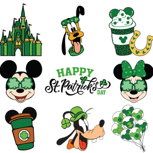 Mickey Mouse Disneyland Happy St. Patrick's Day | Iris DTF