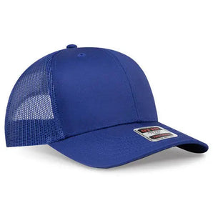 OTTO CAP 112-1 6-Panel Mid-Profile Mesh Trucker Hat - Iris DTF 