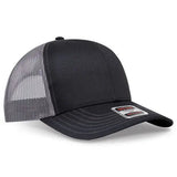 OTTO CAP 112-1 6-Panel Mid-Profile Mesh Trucker Hat - Iris DTF 