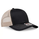 OTTO CAP 112-1 6-Panel Mid-Profile Mesh Trucker Hat - Iris DTF 