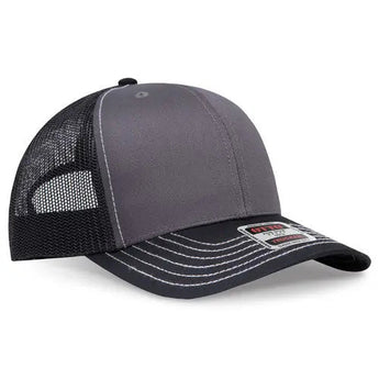 OTTO CAP 112-1 6-Panel Mid-Profile Mesh Trucker Hat - Iris DTF 