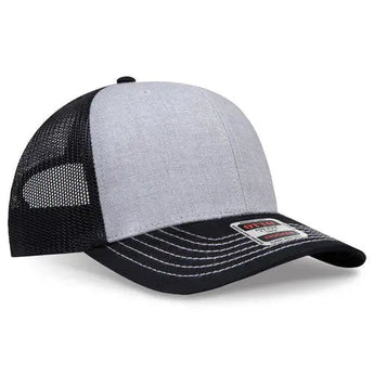 OTTO CAP 112-1 6-Panel Mid-Profile Mesh Trucker Hat - Iris DTF 