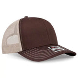 OTTO CAP 112-1 6-Panel Mid-Profile Mesh Trucker Hat - Iris DTF 