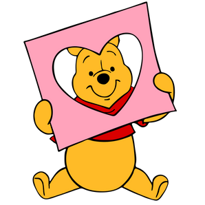 Winnie the Pooh - Valentine's Day Heart Design | Iris DTF