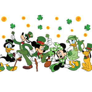 Mickey Mouse Happy St. Patrick's Friends Design | Iris DTF