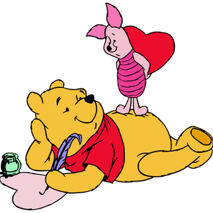 Winnie the Pooh and Piglet - Love Letter Design | Iris DTF