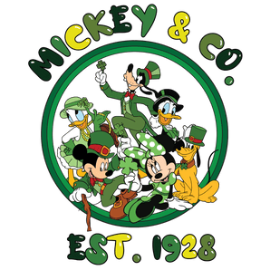 Disney Mickey Co. Saint Patty's Day Design | Iris DTF