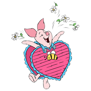 Winnie the Pooh Piglet Love Design | Iris DTF