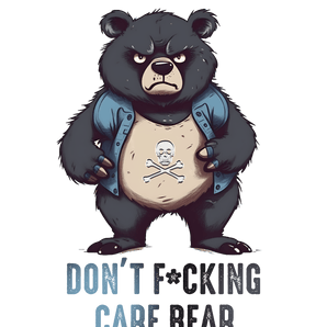 Cool Gangster Bear Design - DTF Ready To Press