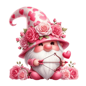 Gnome Cupid Valentine's Day Design | Iris DTF