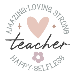 Happy Teacher Design - DTF Ready To Press