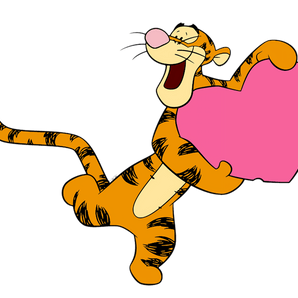 Winnie the Pooh Tigger Valentine's Day DTF | Iris DTF
