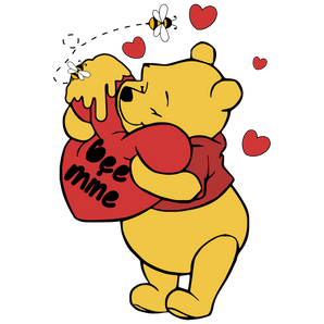 Winnie the Pooh Bee Mine Love Design | Iris DTF