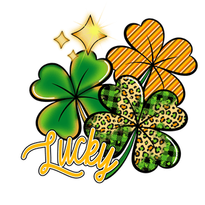 Lucky Clover Saint Patrick's Day Cheetah Design | Iris DTF