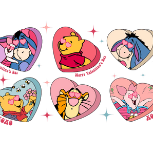 Winnie the Pooh - Happy Valentine's Day Design | Iris DTF