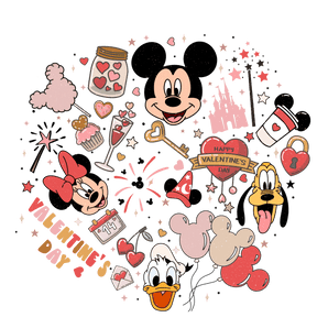 Disneyland Valentine Design - DTF Ready To Press