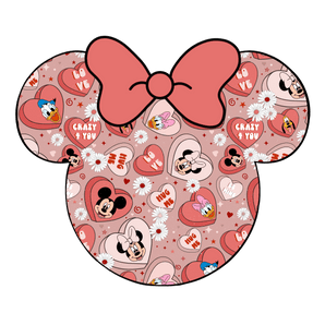 Disney Minnie Mouse Love Design - DTF Ready To Press