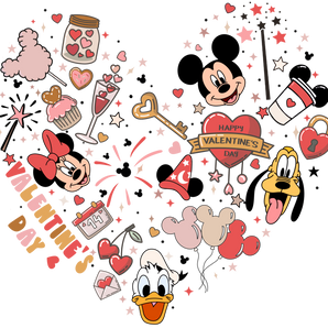Valentine Heart Mouse DTF Ready to Press V1 | Iris DTF