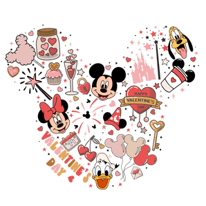 Disneyland Happy Valentine's Day Design | Iris DTF