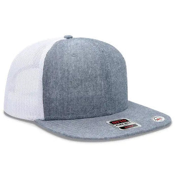 OTTO SNAP 141-1070 6-Panel Pro Style Mesh Trucker Hat - Iris DTF 