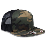 OTTO SNAP 141-1070 6-Panel Pro Style Mesh Trucker Hat - Iris DTF 