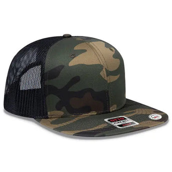OTTO SNAP 141-1070 6-Panel Pro Style Mesh Trucker Hat - Iris DTF 