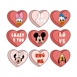 Hug Me Mickey Mouse Valentine Design | Iris DTF