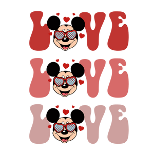Mickey Mouse Love DTF Design Ready to Press V1 | Iris DTF