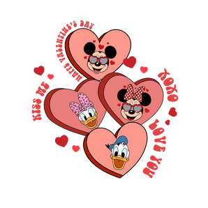 Mickey Mouse Valentine's Day Heart Design V1| Iris DTF