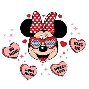 Minnie Mouse Love More Valentine Design | Iris DTF