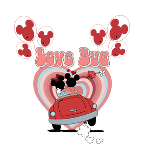 Love Bug - Mickey Mouse Valentine's Day Design | Iris DTF