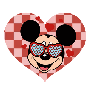 Mickey Mouse Valentine's Day Heart Design | Iris DTF